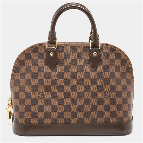 alma pm damier ebene canvas.